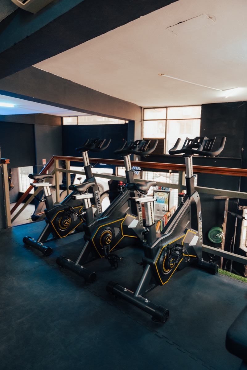 Sala de bicicletas de spinning